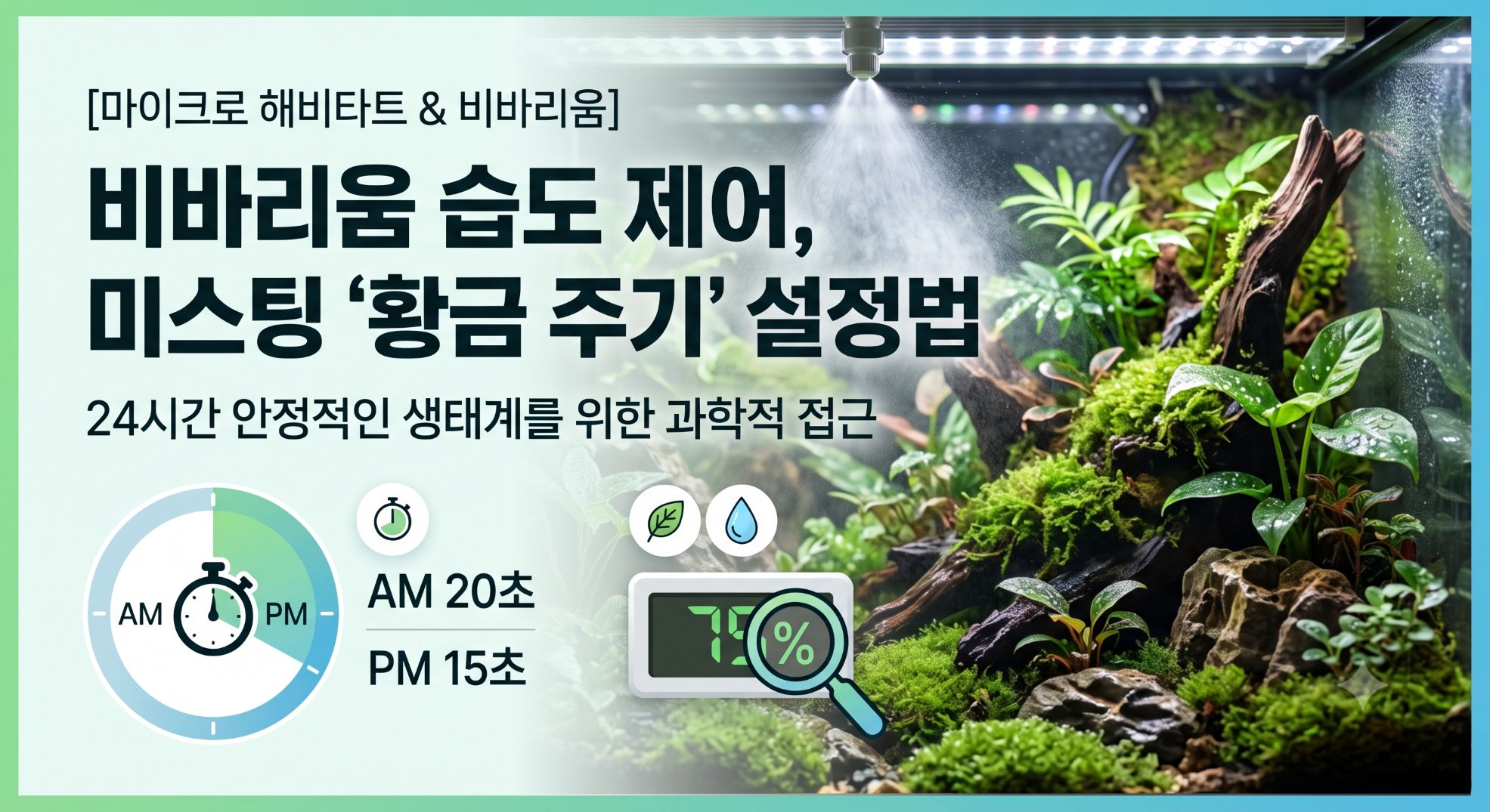 비바리움 습도조절