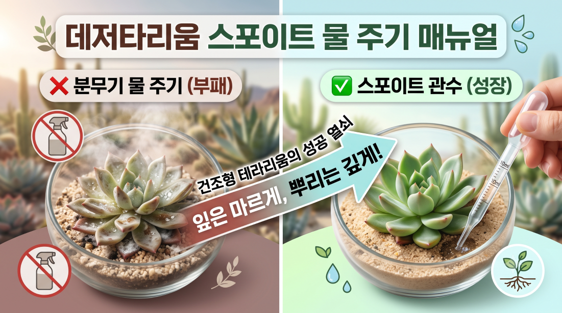 스포이드 물주기