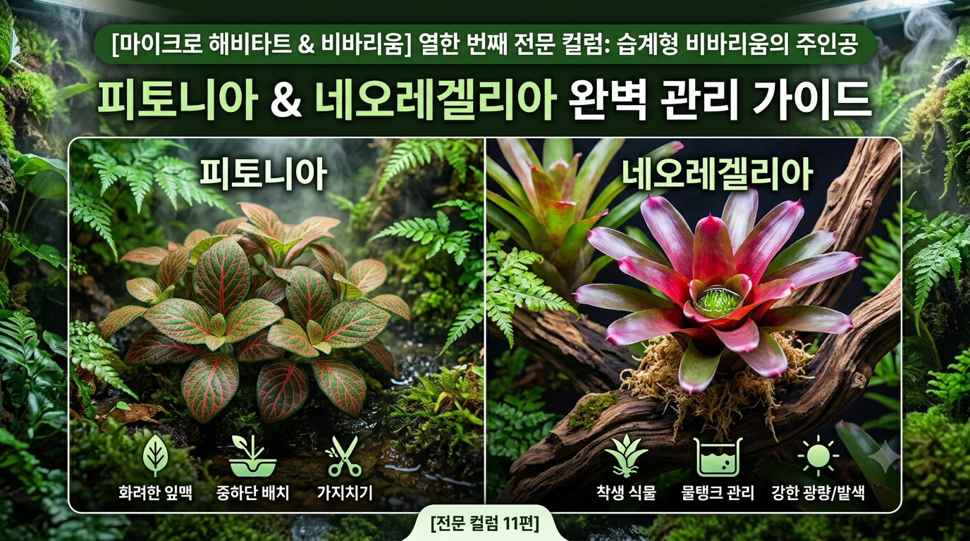피토니아와 네오레겔리아 관리법