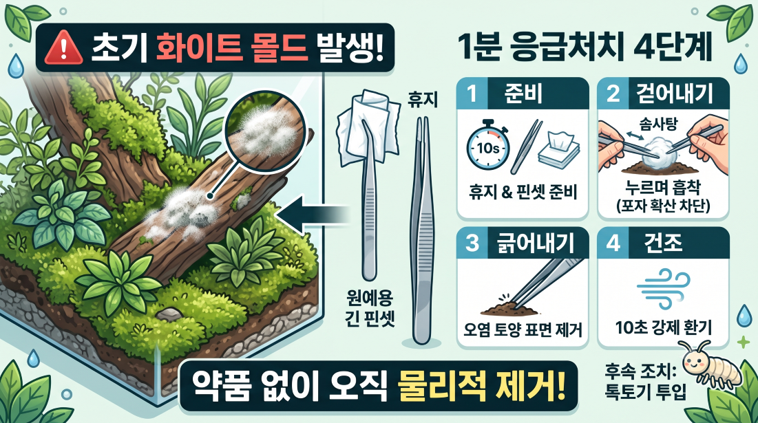 화이트몰드 제거방법