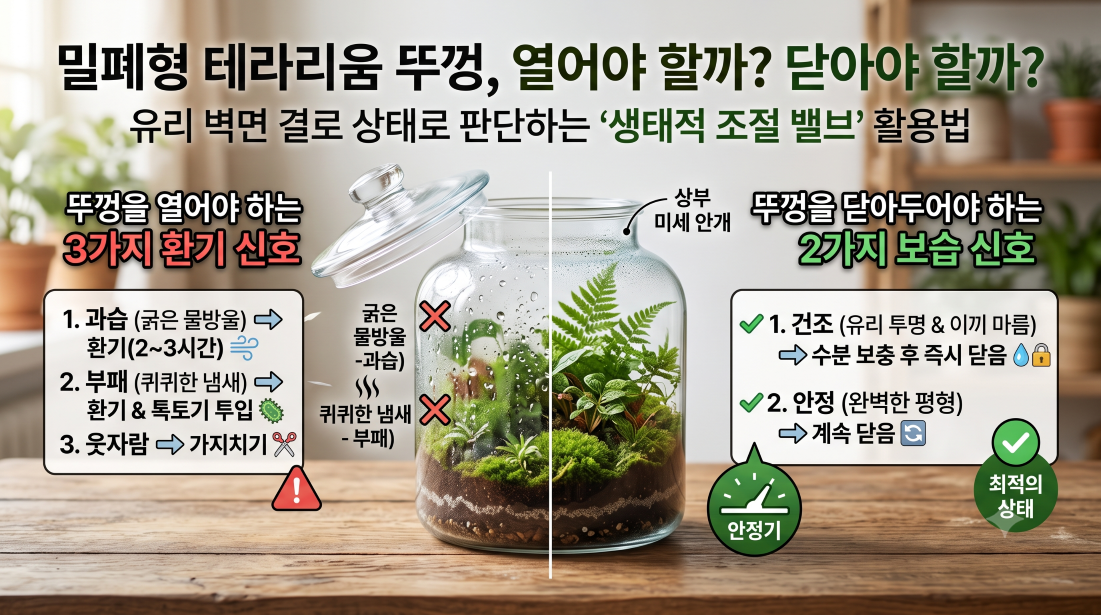 뚜껑을 닫아야하는신호