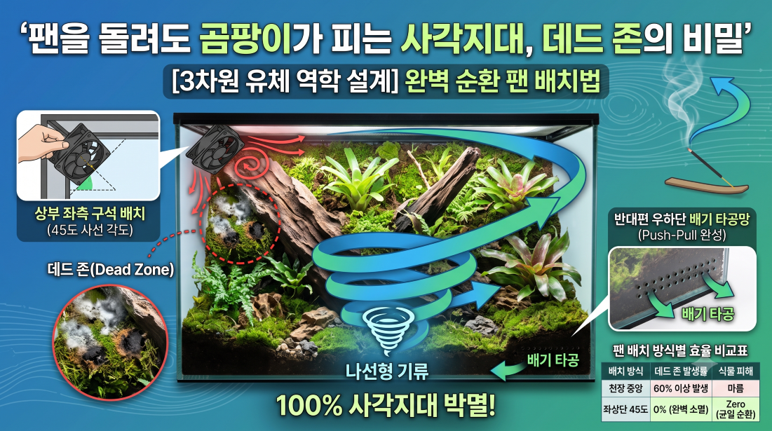 곰팡이사각지대 완벽순환 팬 배치법