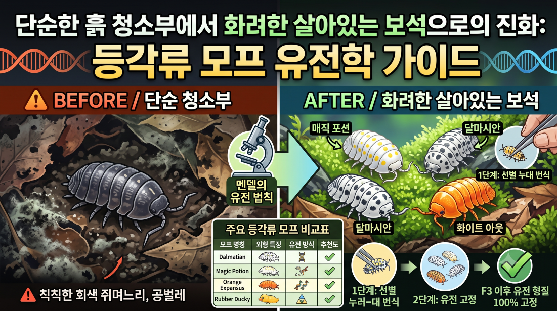 등각류모프 유전학가이드