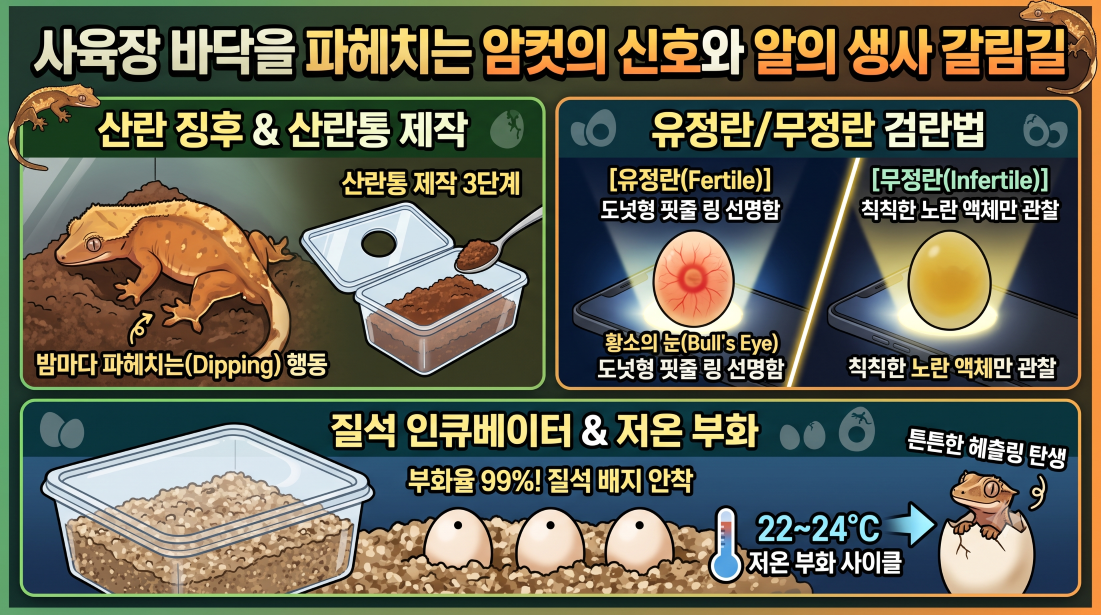 도마뱀 암컷신호