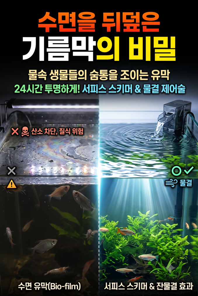 수면을 뒤덮은 기름막의 비밀
